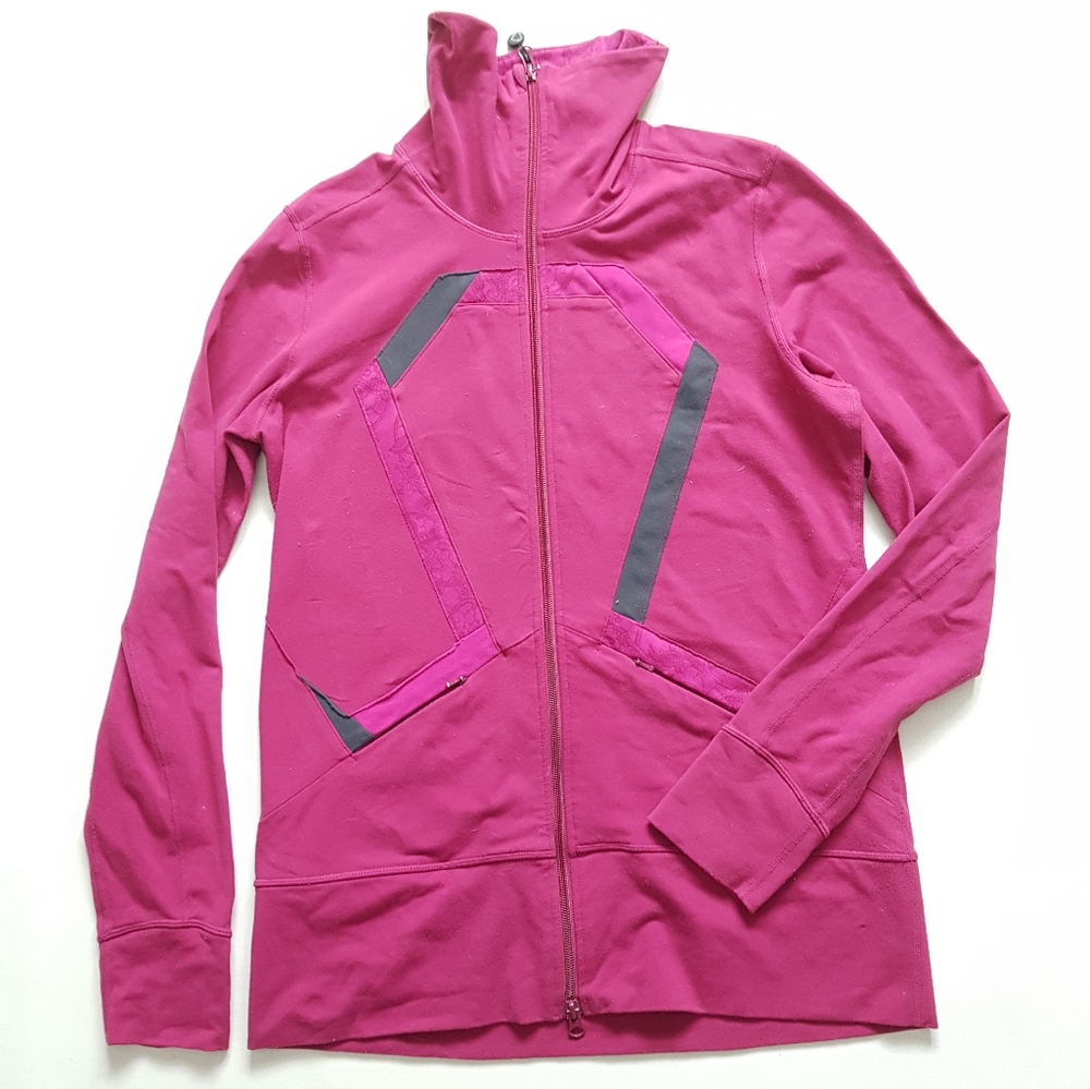 Lululemon Origami Stride Full Zip Jacket Berry